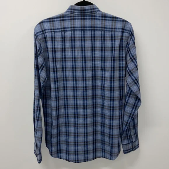 Theory plaid button front shirt M - Picture 3 of 5